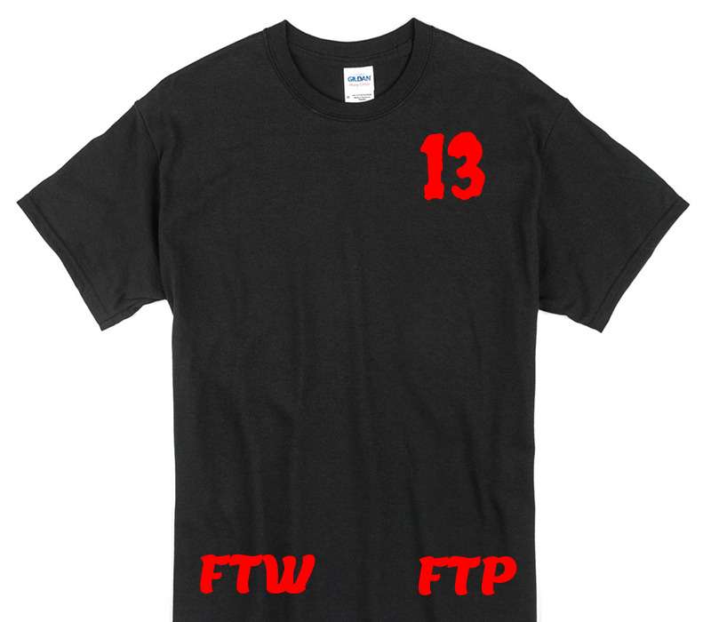 Custom Gildan 100% Cotton Black T-Shirt
