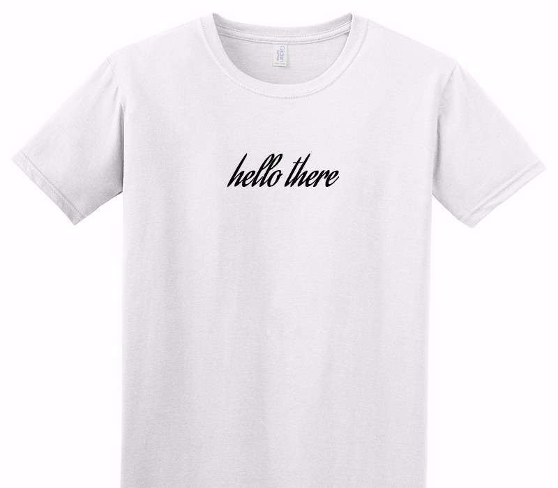 Custom Adult Soft Style 100% Cotton White T-Shirt