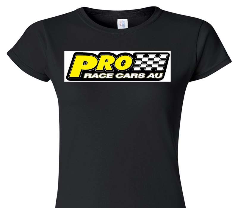 Custom Womens Soft Style 100% Cotton Black T-Shirt