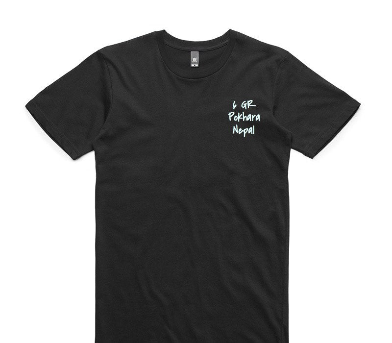 Custom AS Colour 100% Cotton Black T-Shirt