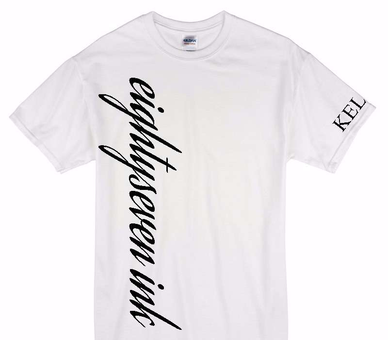 Custom Gildan 100% Cotton White T-Shirt