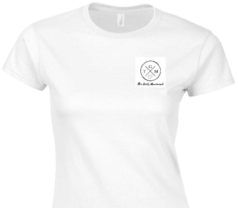 Custom Womens Soft Style 100% Cotton White T-Shirt