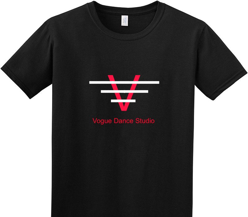 Custom Adult Soft Style 100% Cotton Black T-Shirt