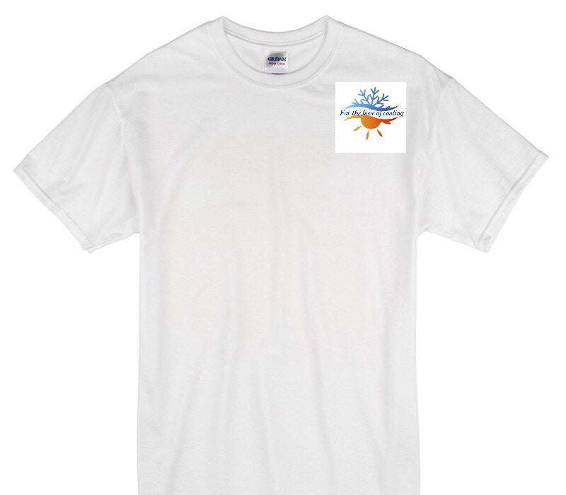 Custom Gildan 100% Cotton White T-Shirt