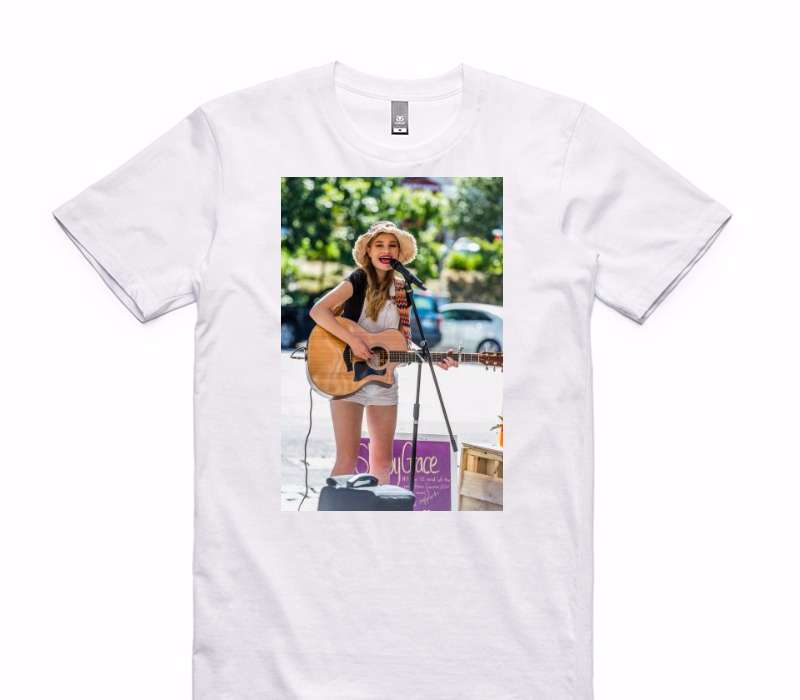Custom AS Colour 100% Cotton White T-Shirt