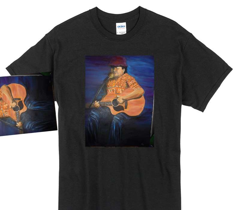 Custom Gildan 100% Cotton Black T-Shirt