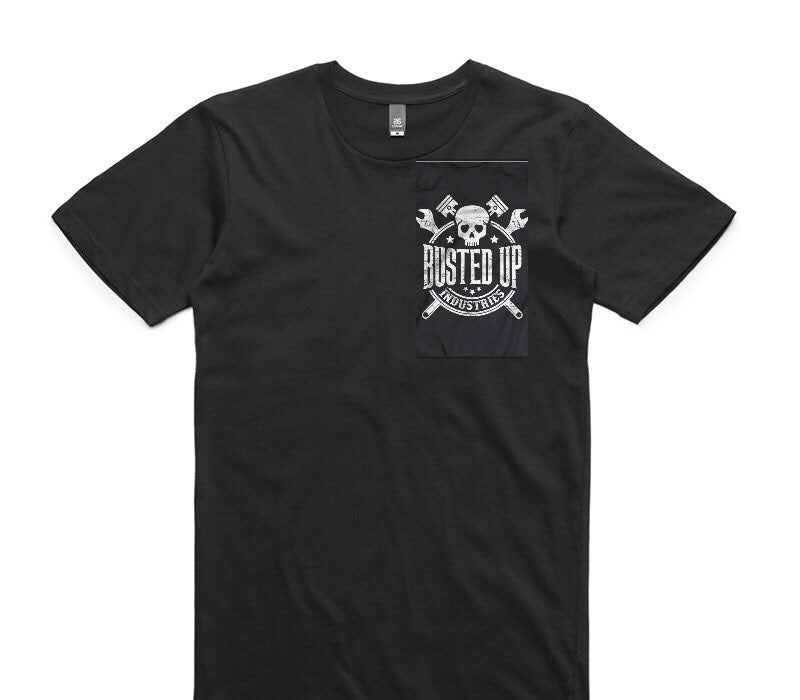 Custom AS Colour 100% Cotton Black T-Shirt