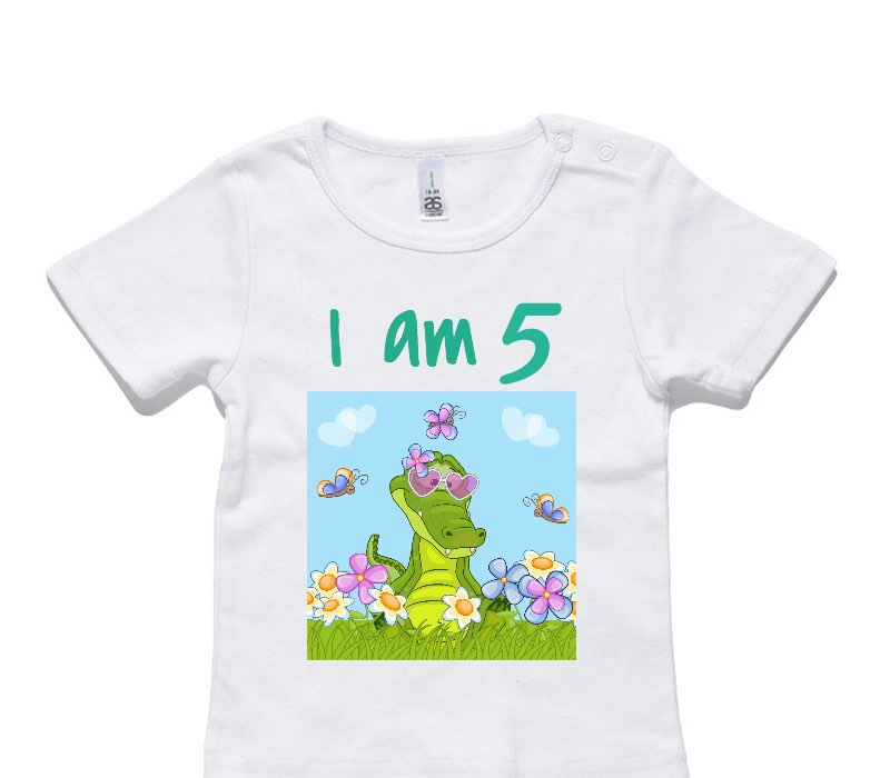 Custom AS Colour White Baby T-Shirt