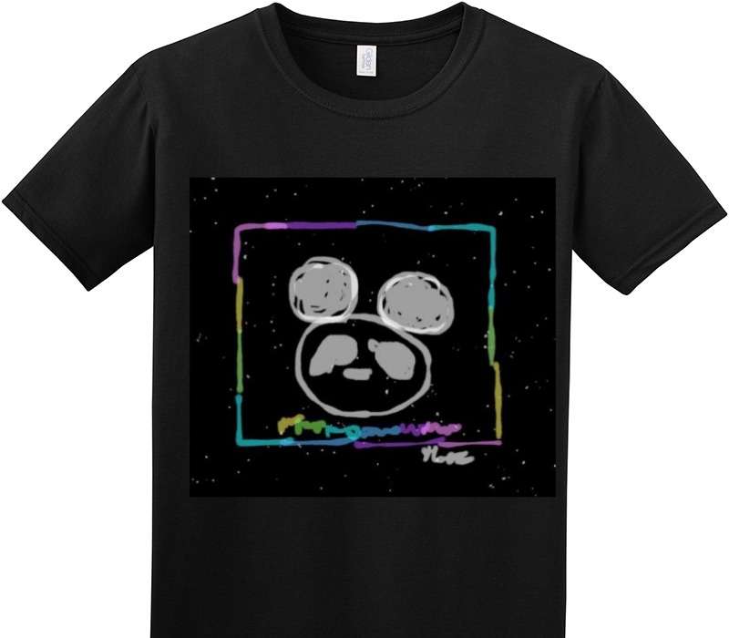 Custom Adult Soft Style 100% Cotton Black T-Shirt