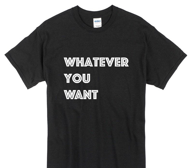 Custom Gildan 100% Cotton Black T-Shirt