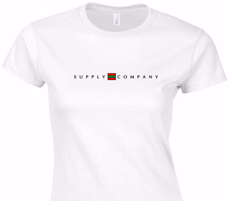 Custom Womens Soft Style 100% Cotton White T-Shirt