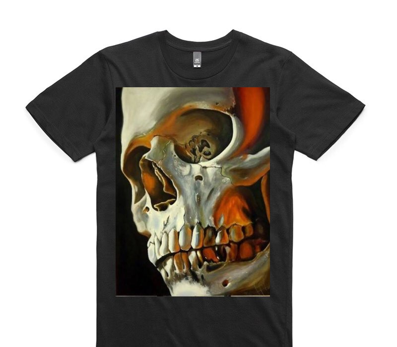 Custom AS Colour 100% Cotton Black T-Shirt