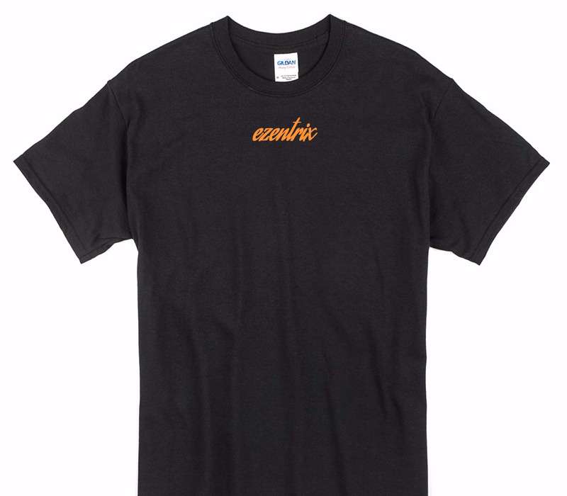 Custom Gildan 100% Cotton Black T-Shirt