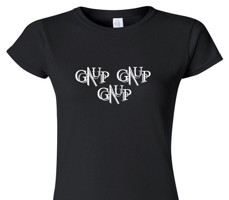 Custom Womens Soft Style 100% Cotton Black T-Shirt