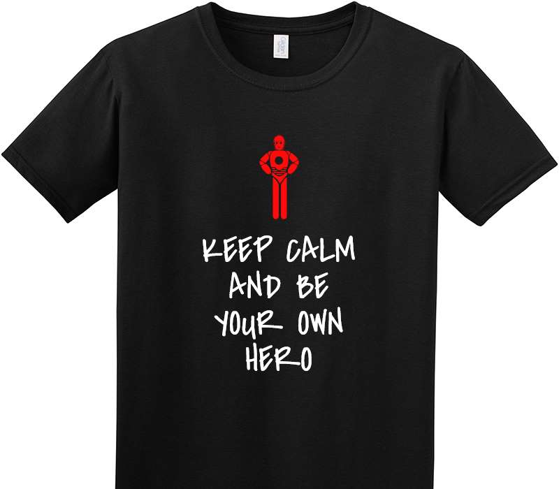 Custom Adult Soft Style 100% Cotton Black T-Shirt