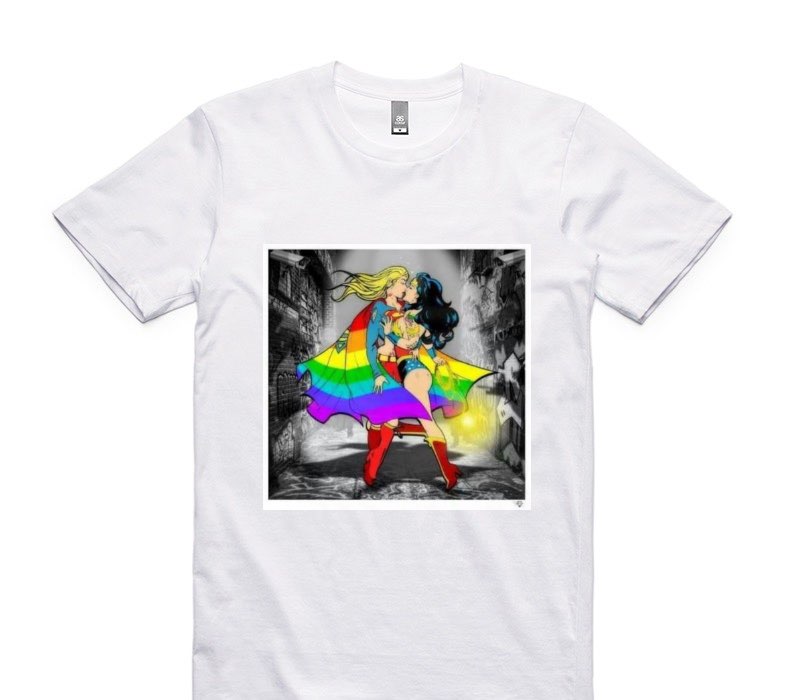 Custom AS Colour 100% Cotton White T-Shirt