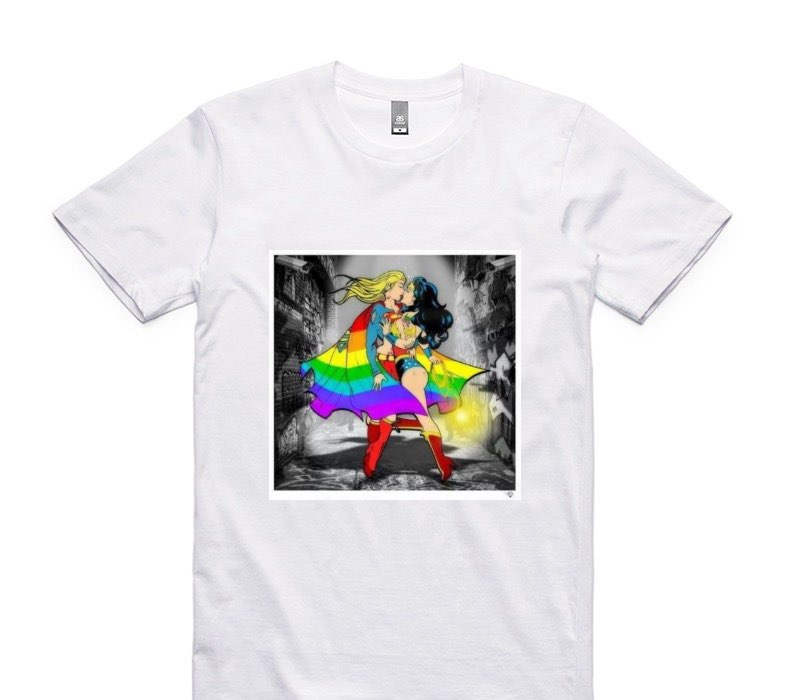 Custom AS Colour 100% Cotton White T-Shirt