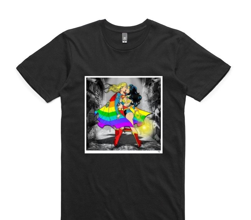 Custom AS Colour 100% Cotton Black T-Shirt