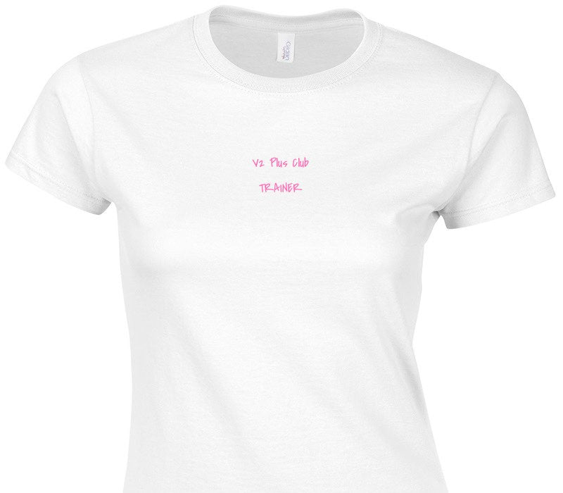Custom Womens Soft Style 100% Cotton White T-Shirt
