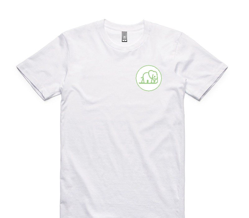 Custom AS Colour 100% Cotton White T-Shirt