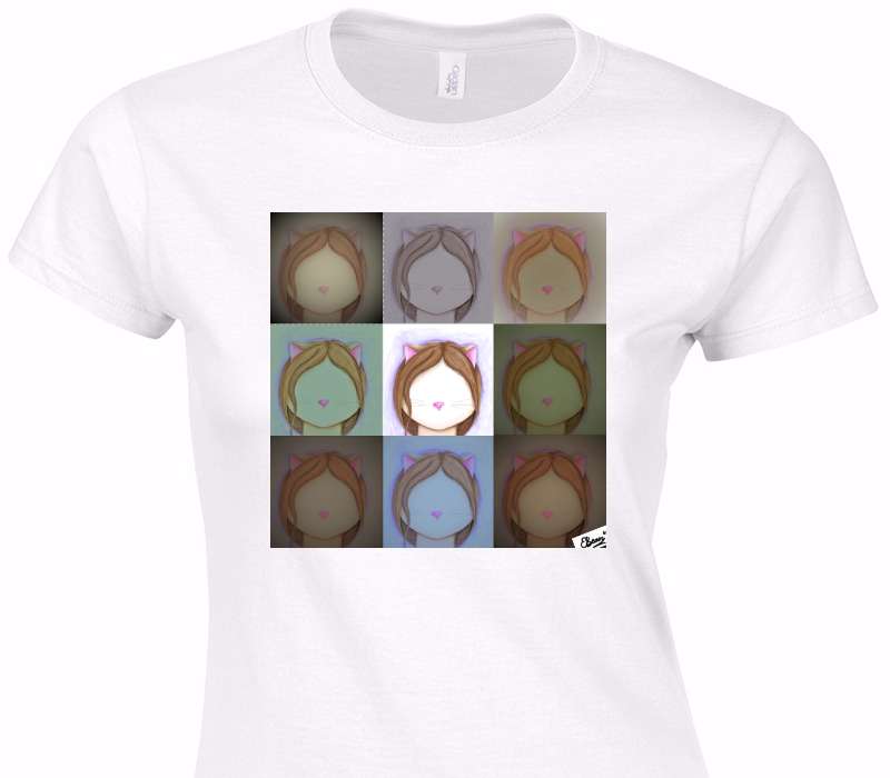 Custom Womens Soft Style 100% Cotton White T-Shirt