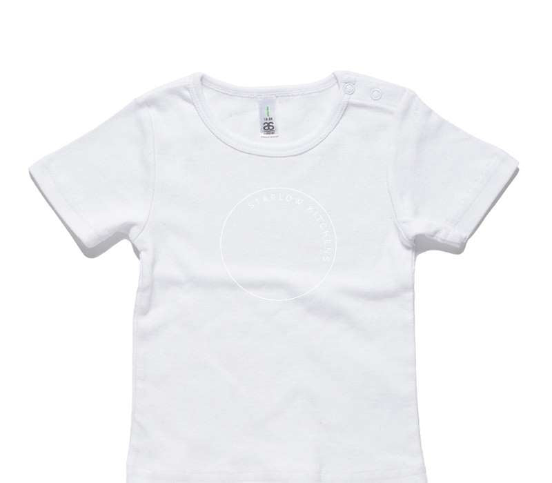 Custom AS Colour White Baby T-Shirt