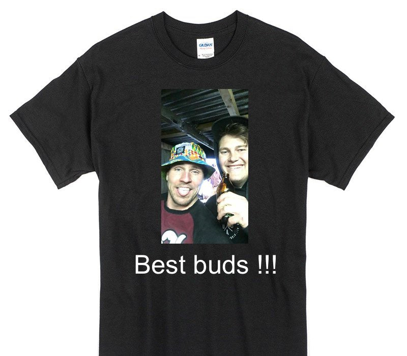 Custom Gildan 100% Cotton Black T-Shirt