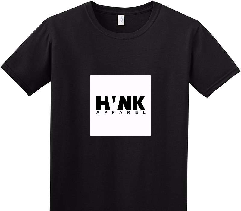 Custom Adult Soft Style 100% Cotton Black T-Shirt