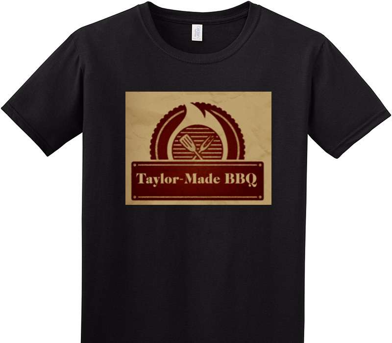 Custom Adult Soft Style 100% Cotton Black T-Shirt