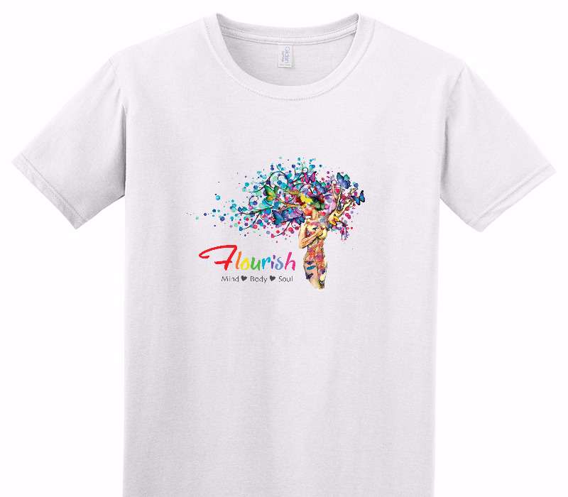 Custom Adult Soft Style 100% Cotton White T-Shirt
