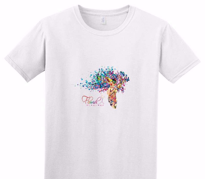 Custom Adult Soft Style 100% Cotton White T-Shirt
