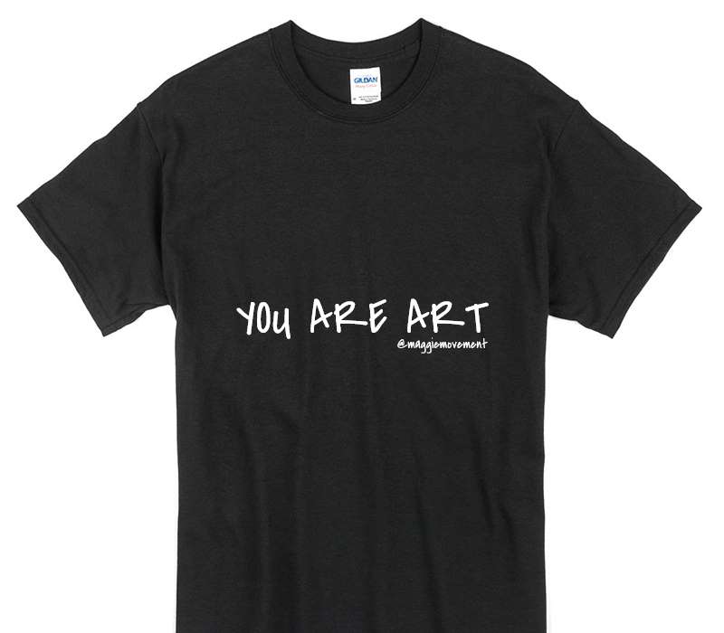 Custom Gildan 100% Cotton Black T-Shirt