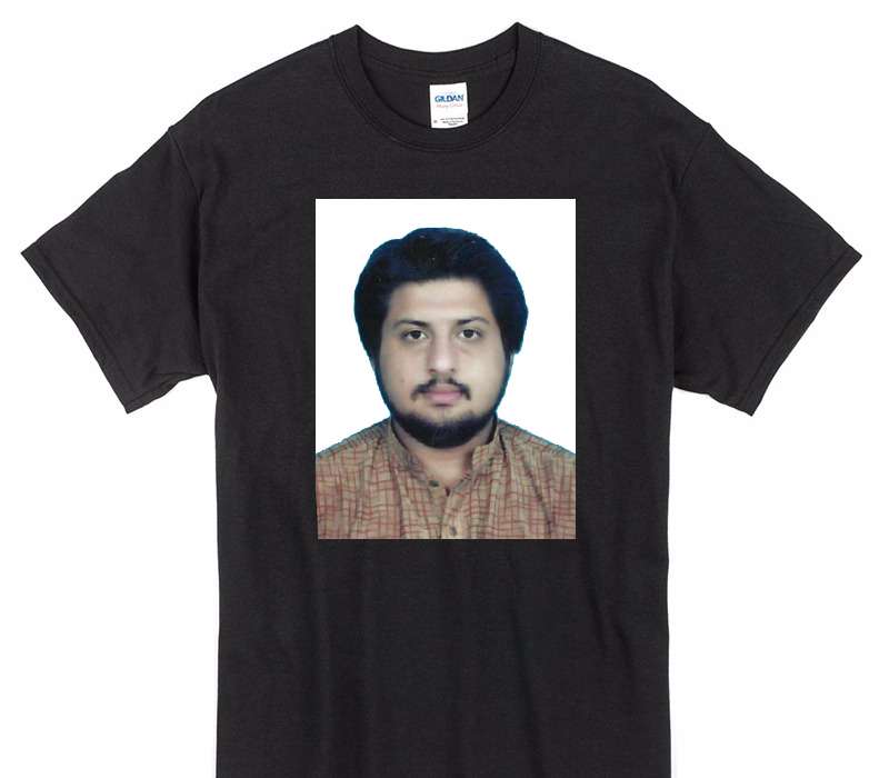Custom Gildan 100% Cotton Black T-Shirt