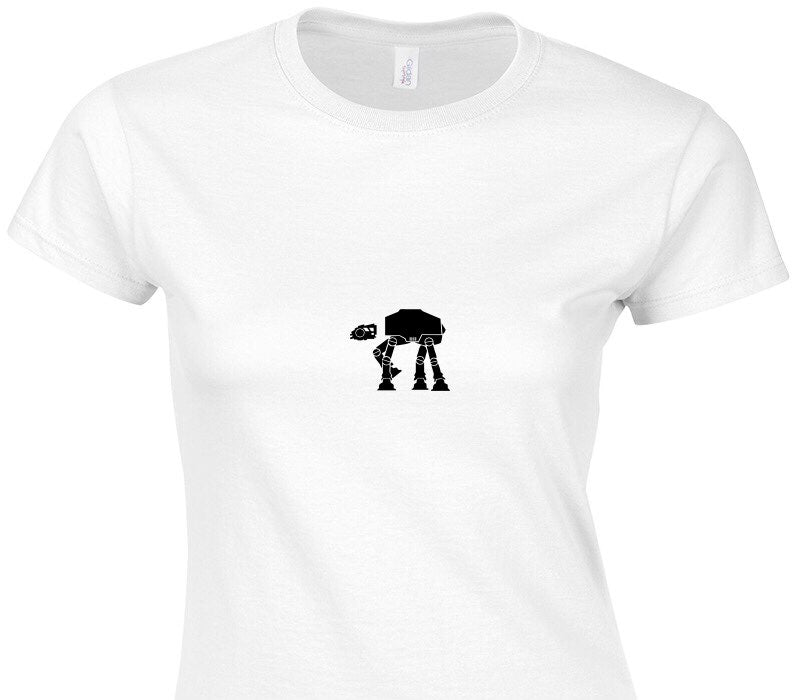 Custom Womens Soft Style 100% Cotton White T-Shirt