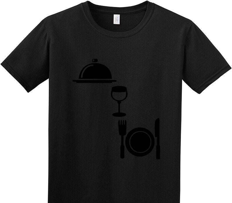 Custom Adult Soft Style 100% Cotton Black T-Shirt