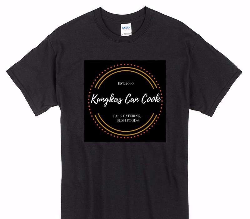 Custom Gildan 100% Cotton Black T-Shirt