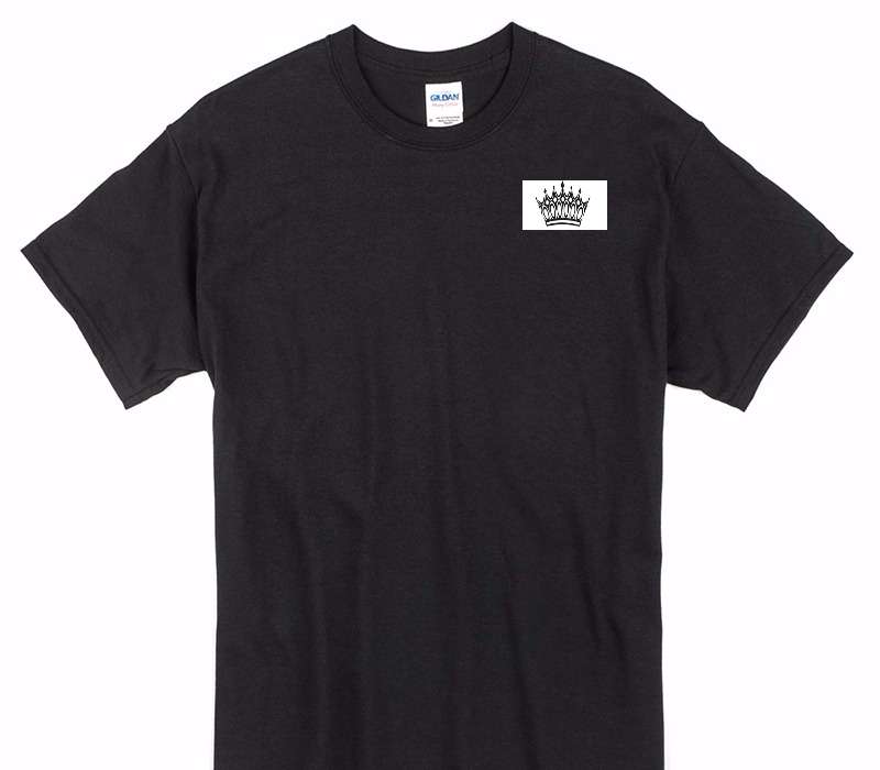 Custom Gildan 100% Cotton Black T-Shirt