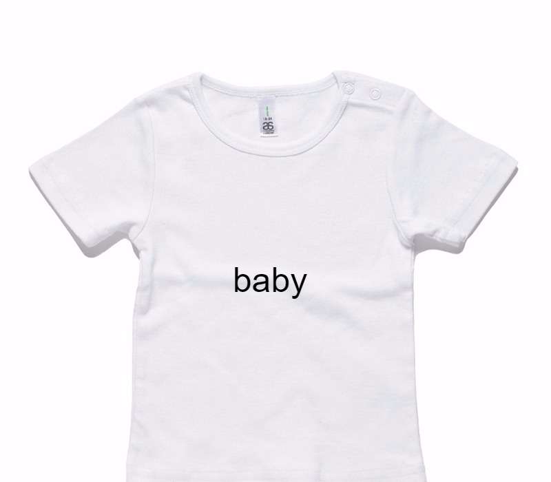 Custom AS Colour White Baby T-Shirt