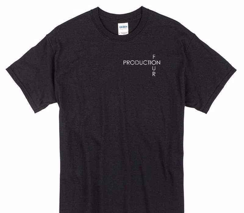Custom Gildan 100% Cotton Black T-Shirt