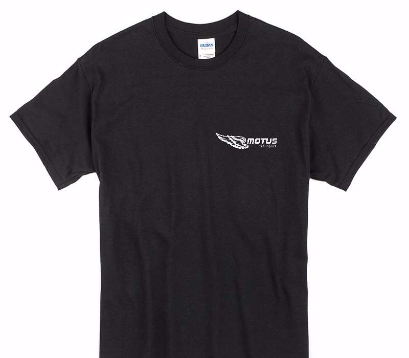 Custom Gildan 100% Cotton Black T-Shirt