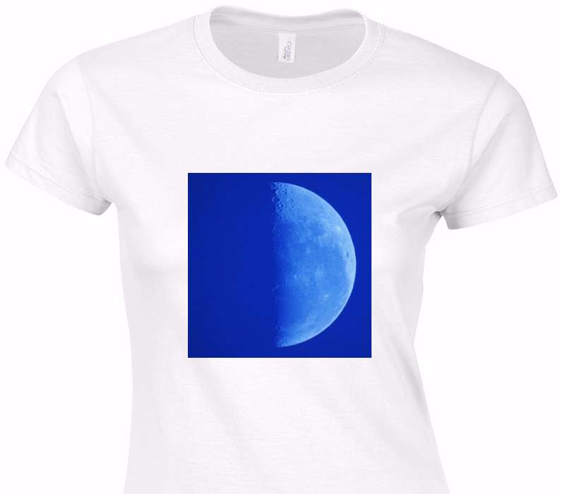 Custom Womens Soft Style 100% Cotton White T-Shirt