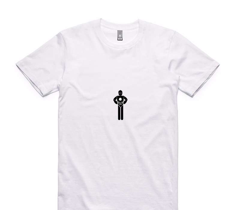Custom AS Colour 100% Cotton White T-Shirt