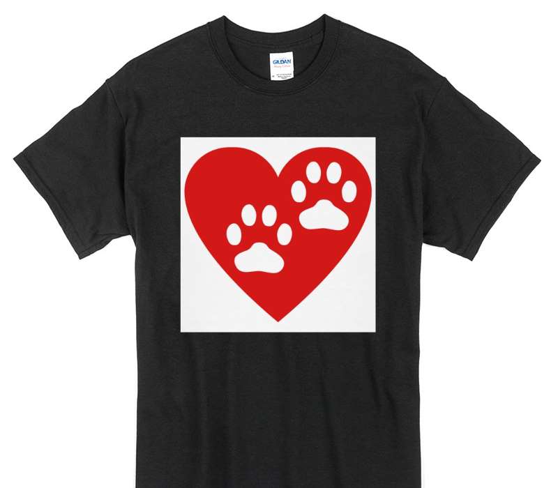 Custom Gildan 100% Cotton Black T-Shirt