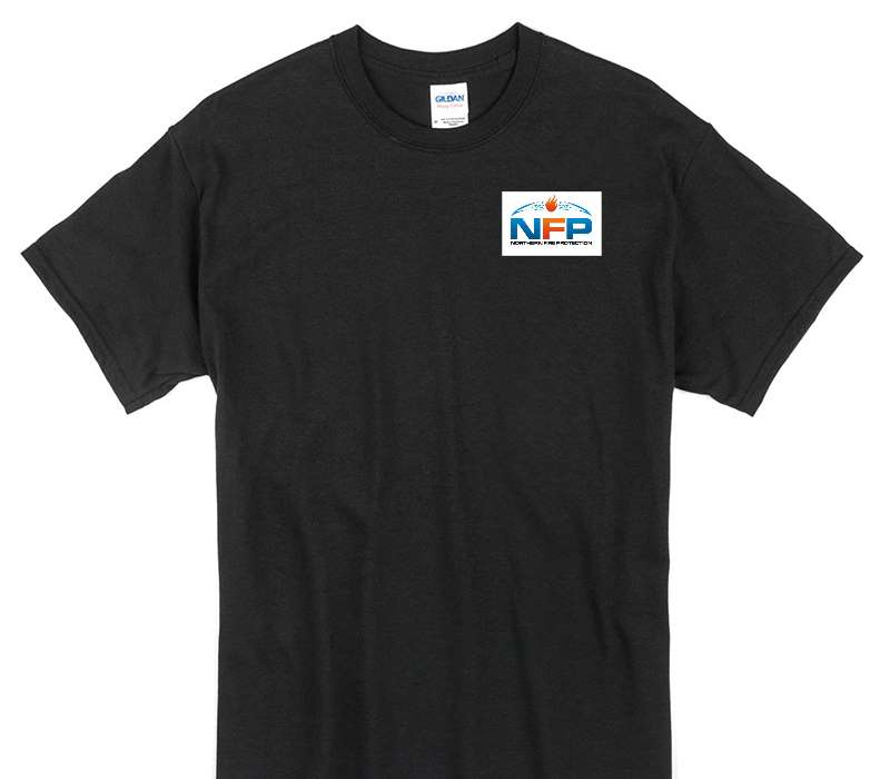Custom Gildan 100% Cotton Black T-Shirt
