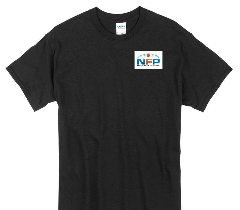 Custom Gildan 100% Cotton Black T-Shirt