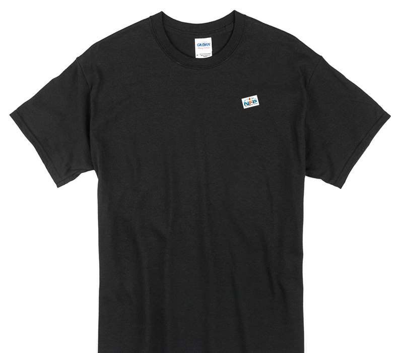 Custom Gildan 100% Cotton Black T-Shirt