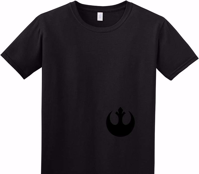 Custom Adult Soft Style 100% Cotton Black T-Shirt