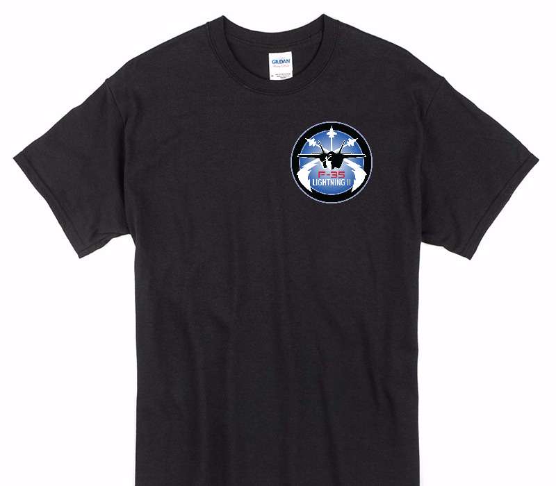Custom Gildan 100% Cotton Black T-Shirt
