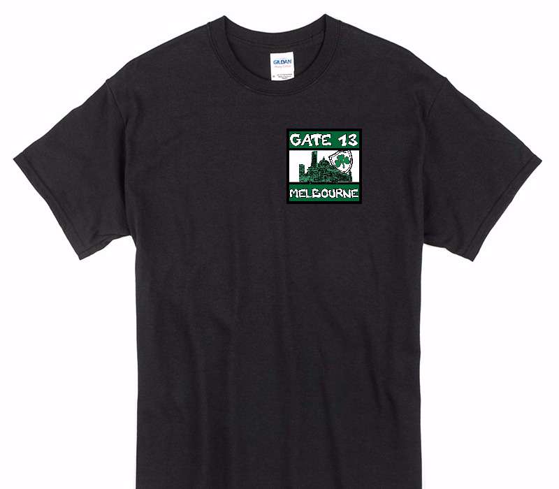 Custom Gildan 100% Cotton Black T-Shirt
