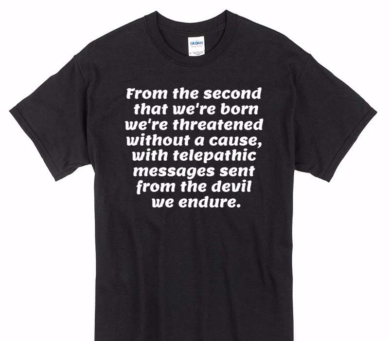 Custom Gildan 100% Cotton Black T-Shirt
